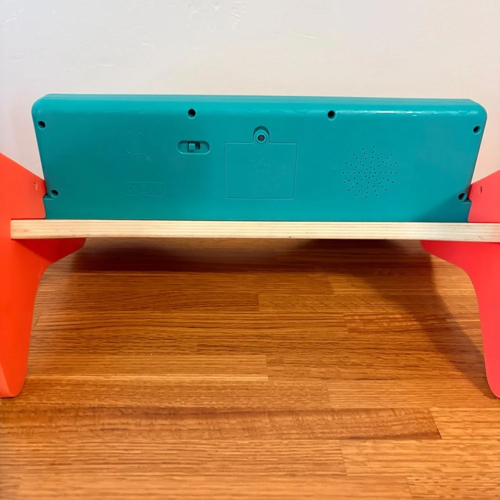 B. toys Wooden Toy Piano 25-Key Electronic Color-coded Kids Classical Music